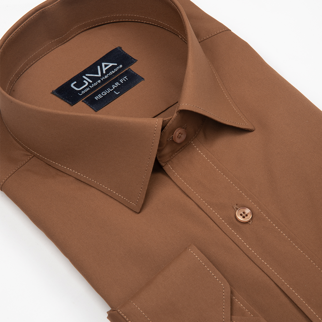 پیراهن دوشین ساده یقه کراواتی قاپک افسری - Thumbnail 19